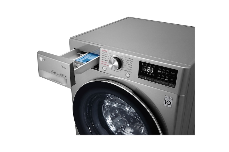 LG غسالة سعة 9 كجم ذات تحميل أمامي مع AI DD™‎، لون VCM , WFV0914XM