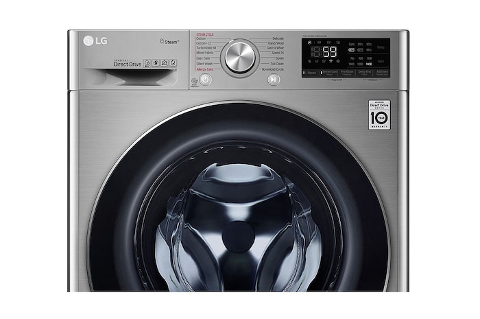 LG غسالة سعة 10.5 كجم ذات تحميل أمامي مع AI DD™، لون VCM, WFV1114XMT
