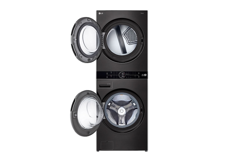 LG وحدة واحدة تحميل أمامي | مع لوحة تحكم بالمنتصف | TurboWash™ 360, WK2116BST