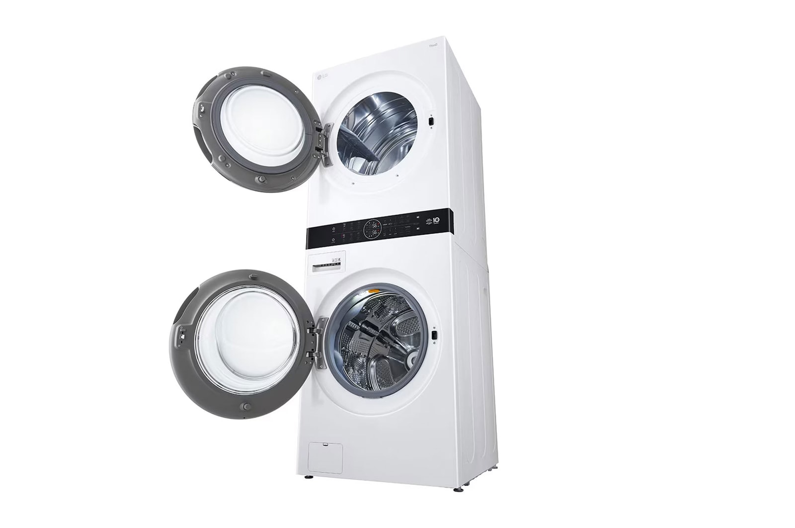 LG وحدة واحدة تحميل أمامي | مع لوحة تحكم بالمنتصف | ™TurboWash 360, WK2116WHT1