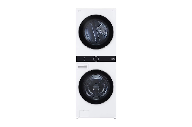 LG غسالة ومجفف وحدة واحدة| 21 كجم | تحميل أمامي | مع لوحة تحكم بالمنتصف | AI D | TurboWash™ 360 | ™+Steam, WK2116WHT1