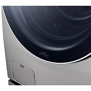 LG سعة 15 كجم، تحميل أمامي، لون فضي بلاتيني، تقنية البخار، محرك الدفع المباشر العاكس، تنظيف سريع, WS1508XMT