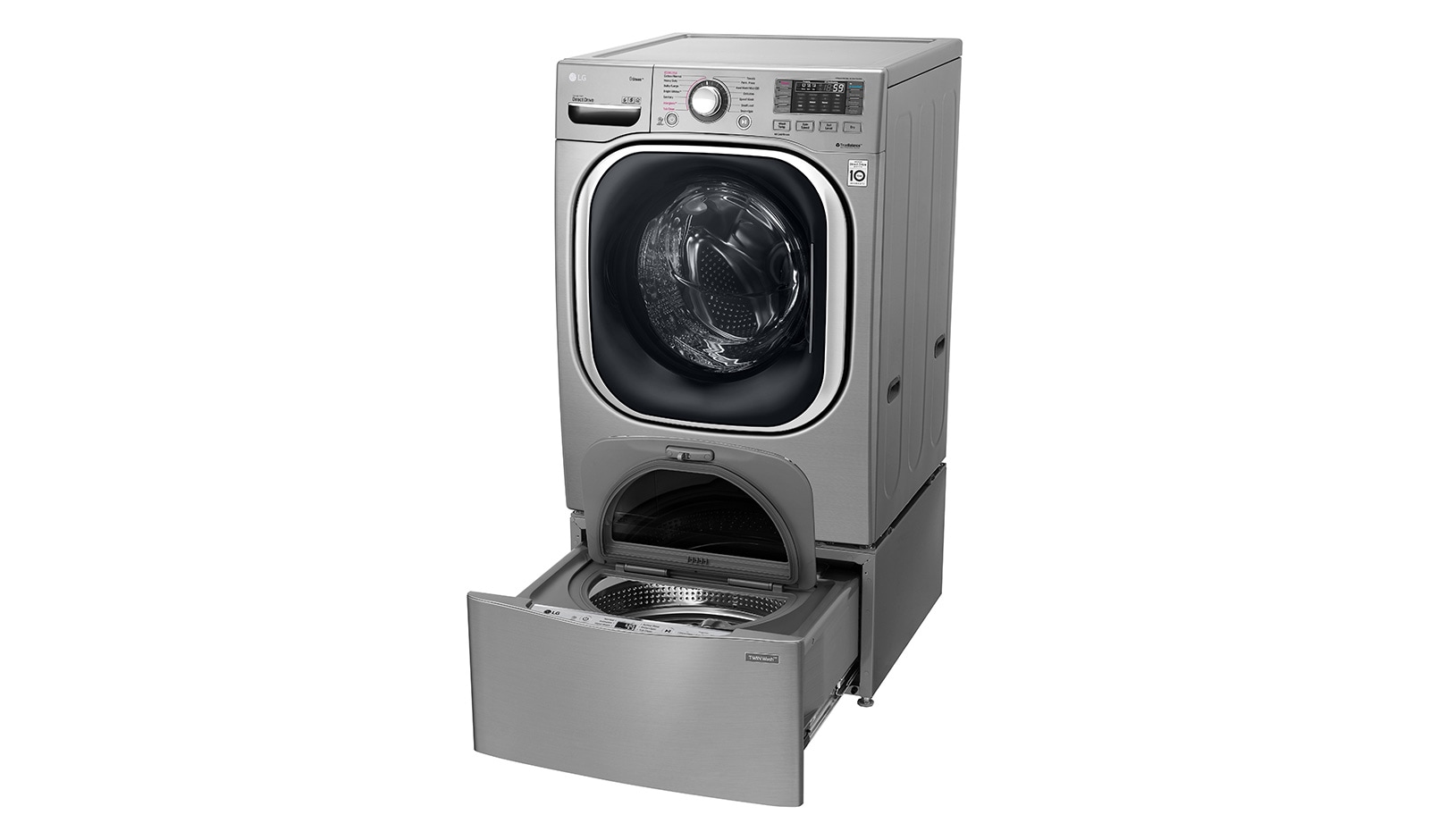 LG  حمولتان للغسيل 20 كجم + 11 كجم  مع غسالة LG TWINWash™‎, WS2011XM