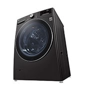 LG سعة 21 كجم، تحميل أمامي، لون أسود، AI DD، TurboWash 360، تنظيف بالبخار, WS2112BST