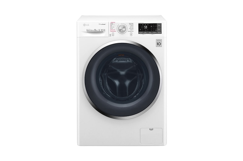 LG إل جي التحميل الأمامي 8/5 كغ أبيض, WSC0805WH