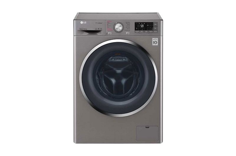 LG غسالة بباب أمامي بحوض غسل سعة 9 كجم مع مجفف سعة 5 كجم، بلون فضي، وتقنية Turbo Dry, WSC0905XMN