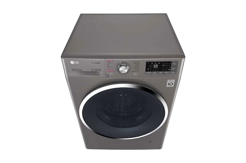 LG غسالة بباب أمامي بحوض غسل سعة 9 كجم مع مجفف سعة 5 كجم، بلون فضي، وتقنية Turbo Dry, WSC0905XMN