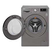 LG غسالة بباب أمامي بحوض غسل سعة 9 كجم مع مجفف سعة 5 كجم، بلون فضي، وتقنية Turbo Dry, WSC0905XMN
