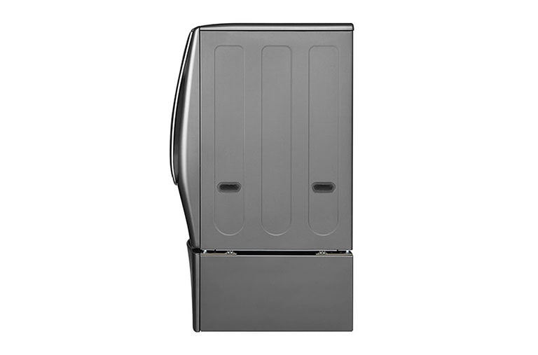 LG غسالة 21 كجم مع 12 كجم مجفف + 3.5 كجم غسالة صغيرة، لون فضي ، Smart ThinQ (Wi-Fi) ، بخار ، غسيل تيربو, WST2112XM