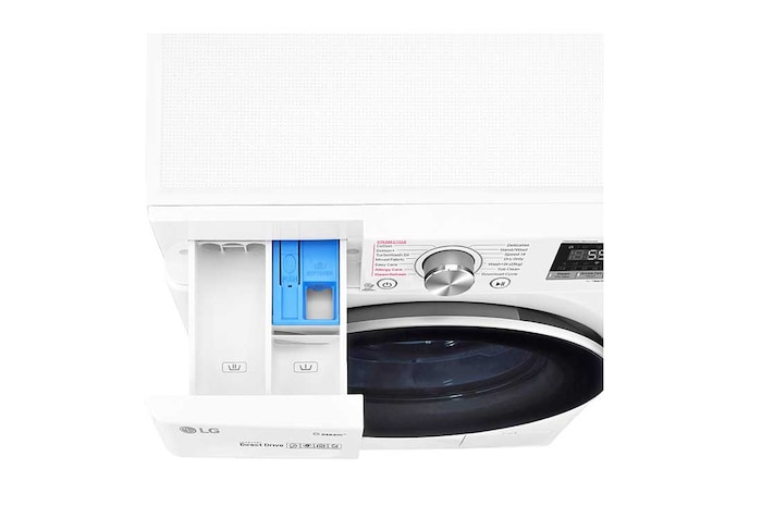 LG سعة 10.5 كجم | مجفف سعة 7 كجم | تحميل أمامي | AI DD™, WSV1107WHT