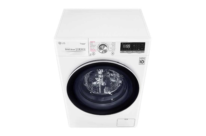 LG سعة 10.5 كجم | مجفف سعة 7 كجم | تحميل أمامي | AI DD™, WSV1107WHT