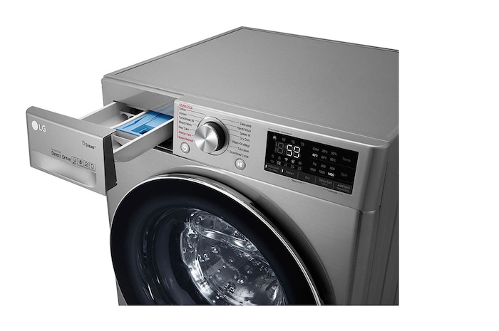 LG سعة 10.5 كجم | مجفف سعة 7 كجم | تحميل أمامي | AI DD, WSV1107XMT
