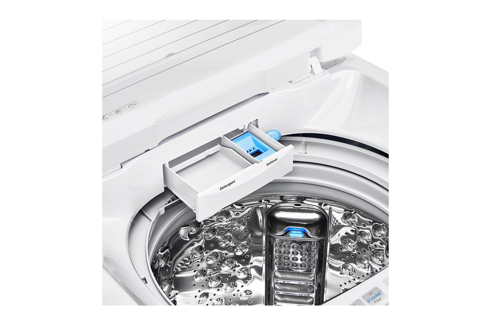 LG بباب علوي سعة 14 كجم | ™TurboWash3D | بخار | تنظيف الحوض | ThinQ, WTS14HHWK