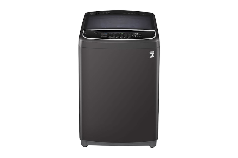LG غسالة ذات تعبئة علوية سعة 16 كجم ، لون أسود متوسط ، ™TurboWash3D ، بخار ، تنظيف الحوض ، حوض من الفولاذ المقاوم للصدأ بالكامل ، ما قبل الغسيل + ، ™ThinQ, WTS16HHDK