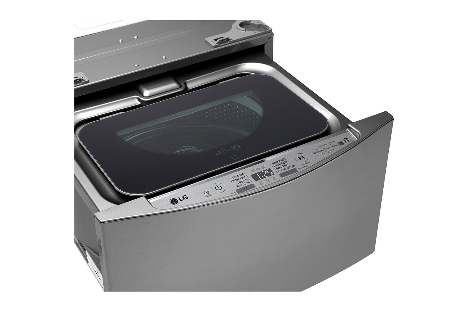 LG غسالة 2.0Mini Wash كجم، لون فضي، توافق تام مع غسالة TWINWash من إل جي.حل مثالي للأحمال اليومية الخفيفة., WTT02TLXMN