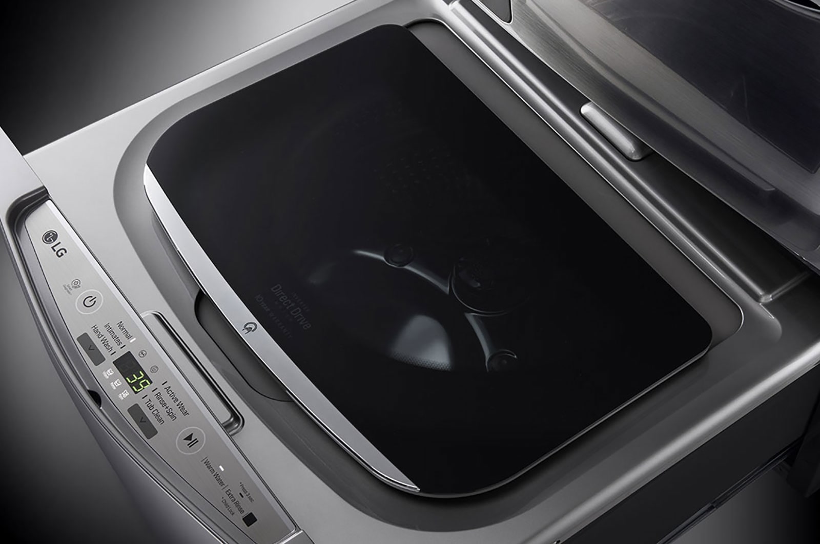 LG غسالة 3.5Mini Wash كجم، لون فضي، توافق تام مع غسالة TWINWash من إل جي.حل مثالي للأحمال اليومية الخفيفة., WTT03TLXMN