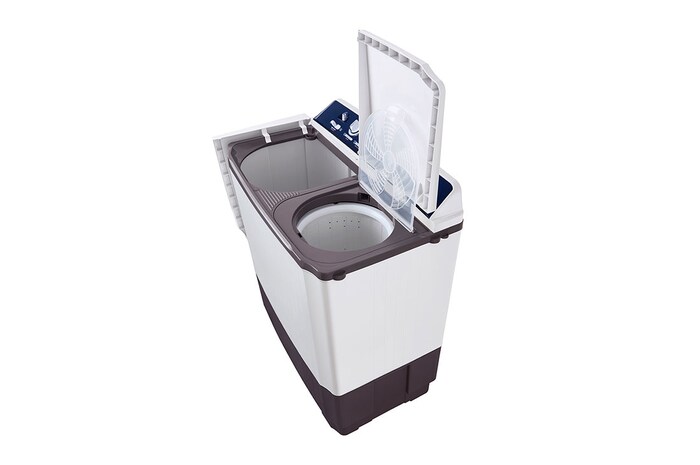LG غسالة حوض مزدوج | سعة 10.5 كجم | مزودة بتقنية Roller Jet Pulsator, WTT1108OW