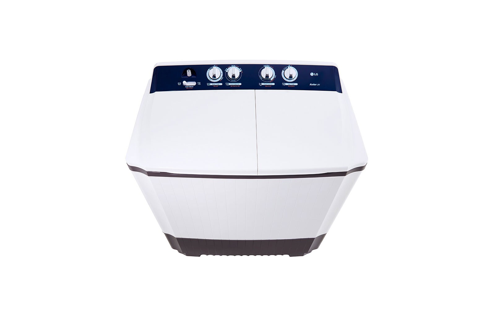 LG غسالة حوض مزدوج | سعة 10.5 كجم | مزودة بتقنية Roller Jet Pulsator, WTT1108OW