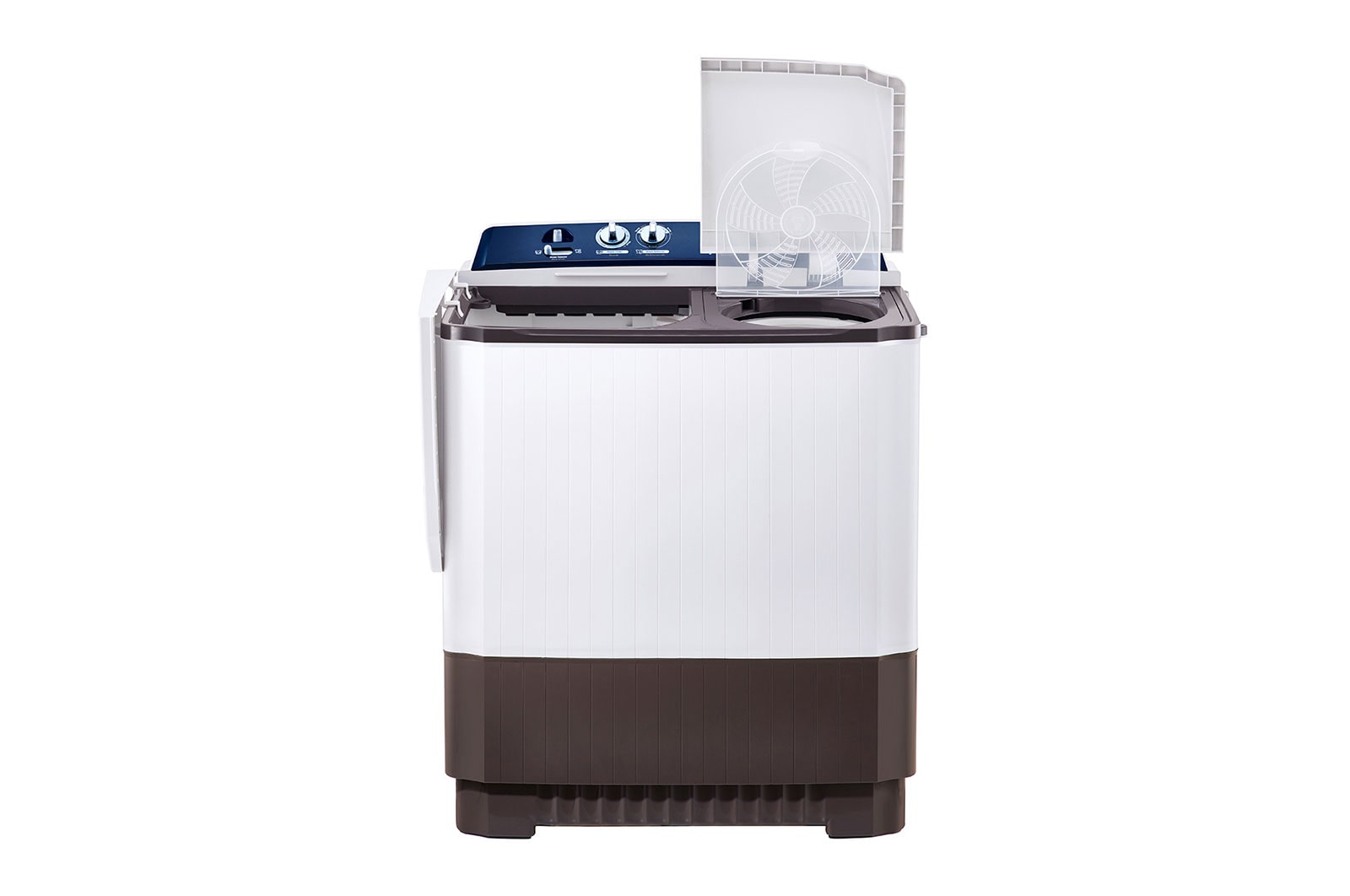 LG غسالة حوض مزدوج | سعة 10.5 كجم | مزودة بتقنية Roller Jet Pulsator, WTT1108OW