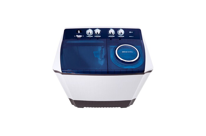 LG | حوض مزدوج سعة 12 كجم | مزودة بتقنية Roller Jet Pulsator, WTT1210TW