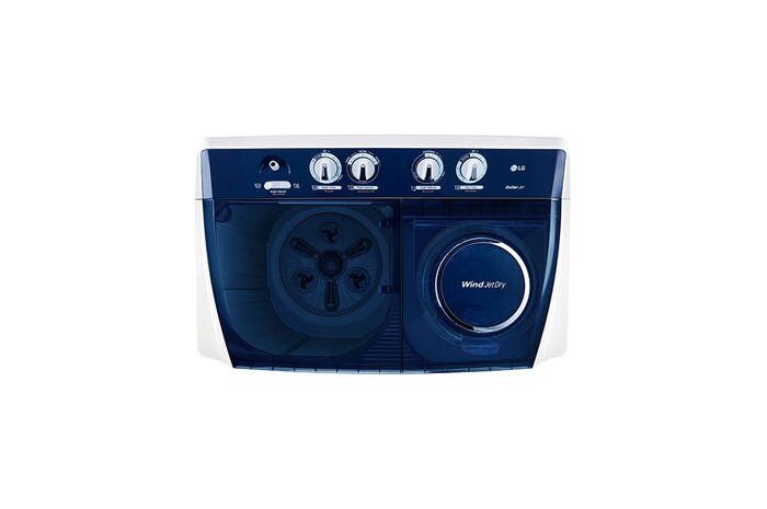 LG | حوض مزدوج سعة 12 كجم | مزودة بتقنية Roller Jet Pulsator, WTT1210TW