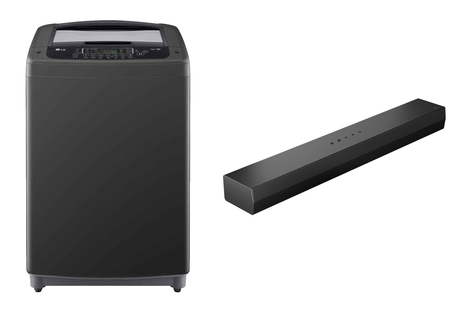 صورة أمامية لـ غسالة 15 ك | تعبئة علوية | Smart Motion + LG Soundbar S20A WTV15BNDA.S20A001