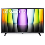 منظر أمامي لتلفزيون Full HD من LG مع صورة بملء الشاشة وشعار المنتج