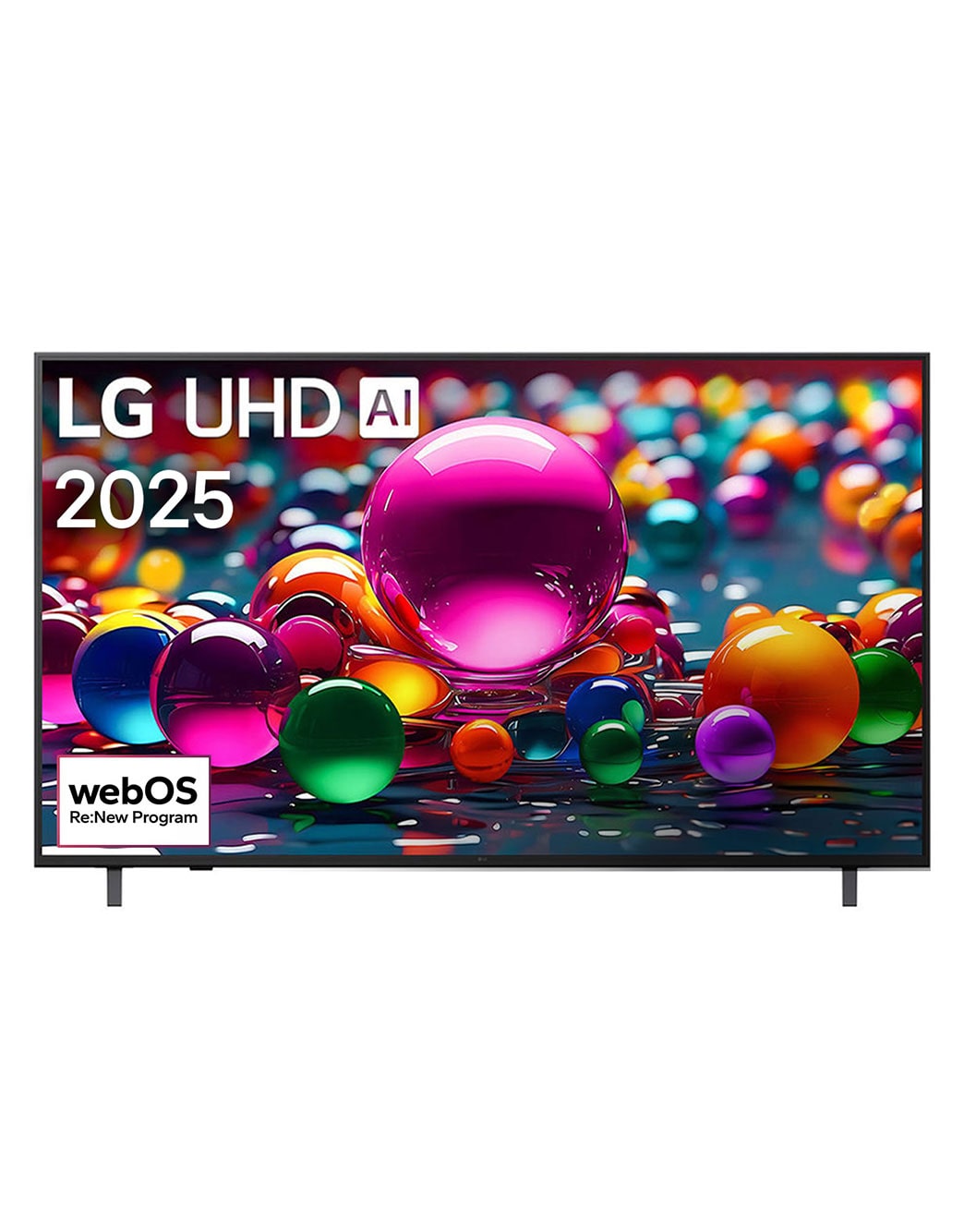 65 inch LG UHD AI UA80 4K Smart TV HDR10 webOS25 2025