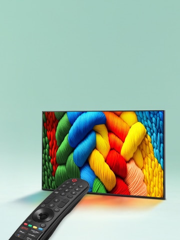 This is a picture of the LG TV and its accessory.