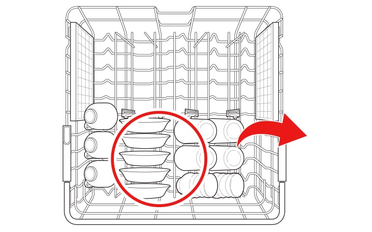 Pull the upper rack out until it stops Remove any contents from the rack