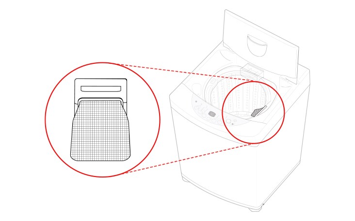 When you open the door the inside of the barrel is mounted on the right side