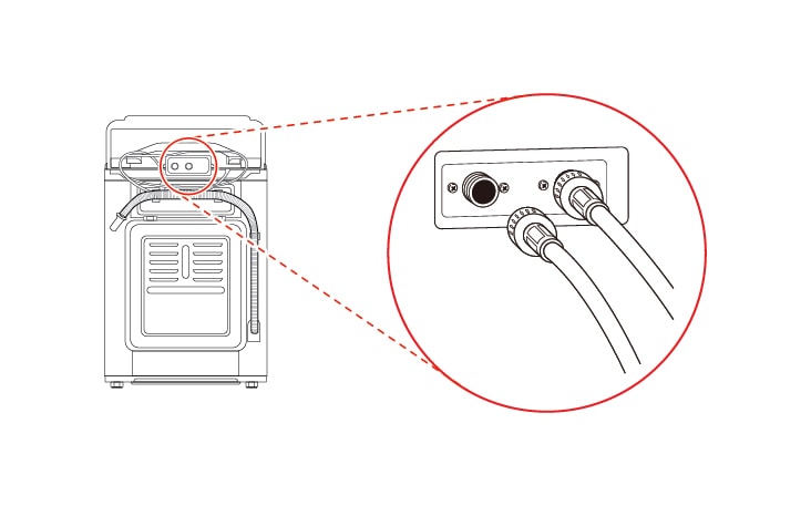 It is mounted on the upper part of the back