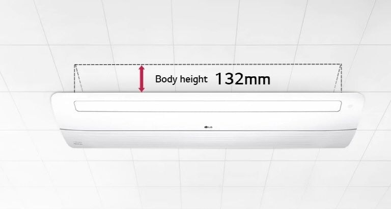The body height of 1 way cassette is 132mm.