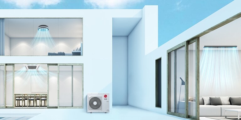 LG air conditioners are installed in premium villa.