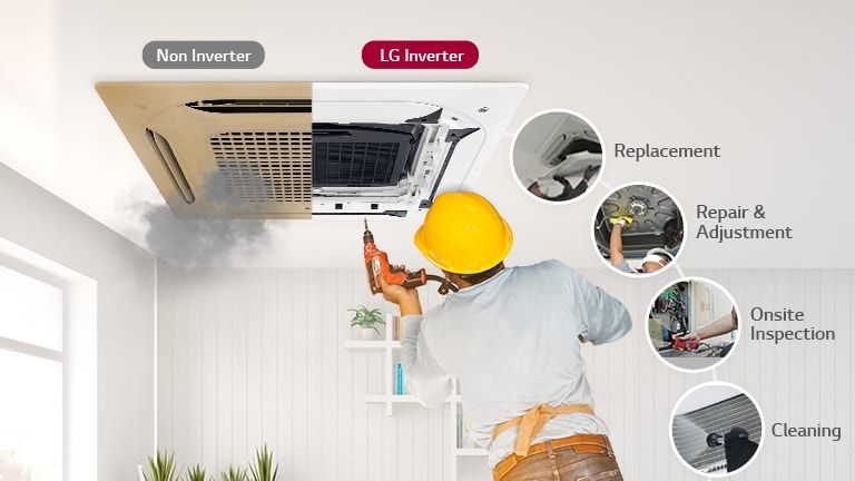 Unlike non-inverter products, installers manage LG inverter products very easily.