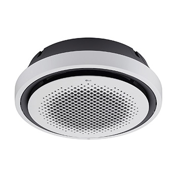 LG Round Cassette has many holes in the center of the perfectly round circle, and the edges are black and banded around.