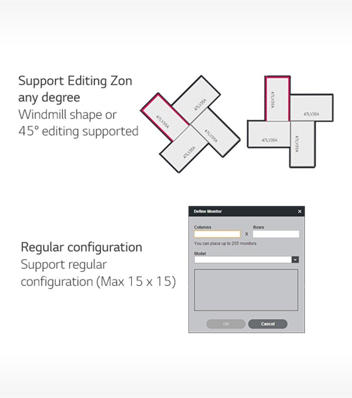 Example how to extended more layout in the SuperSign media editor