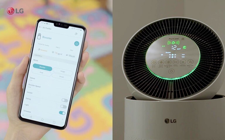 Purificare is operated by LG ThinQ connectivity