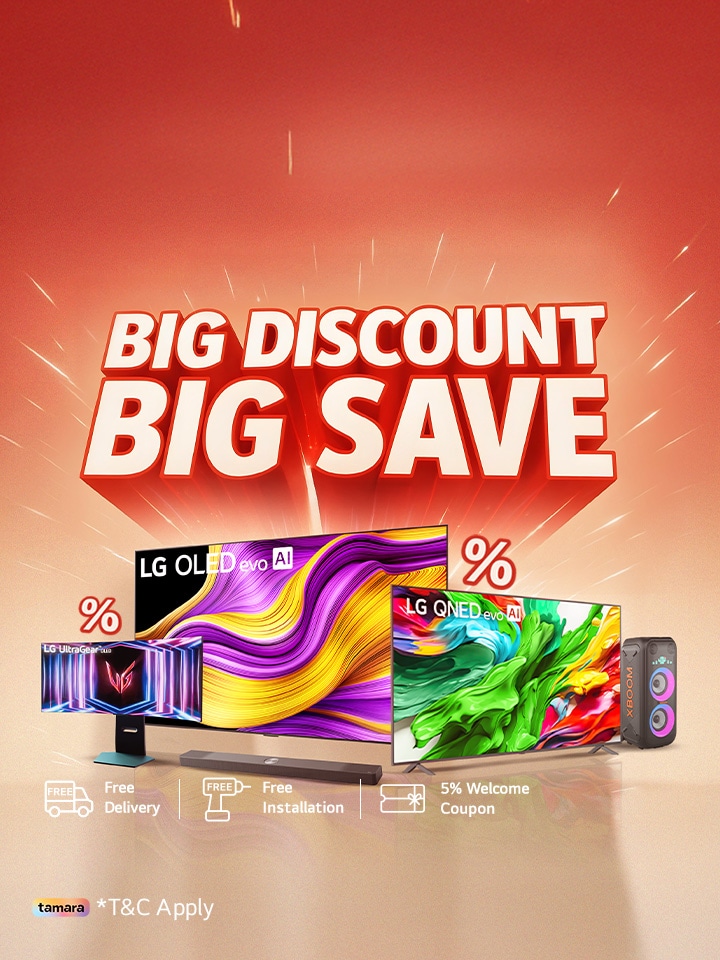 Big Big Sale | Huge Discounts on LG TVs & Multimedia Solutions