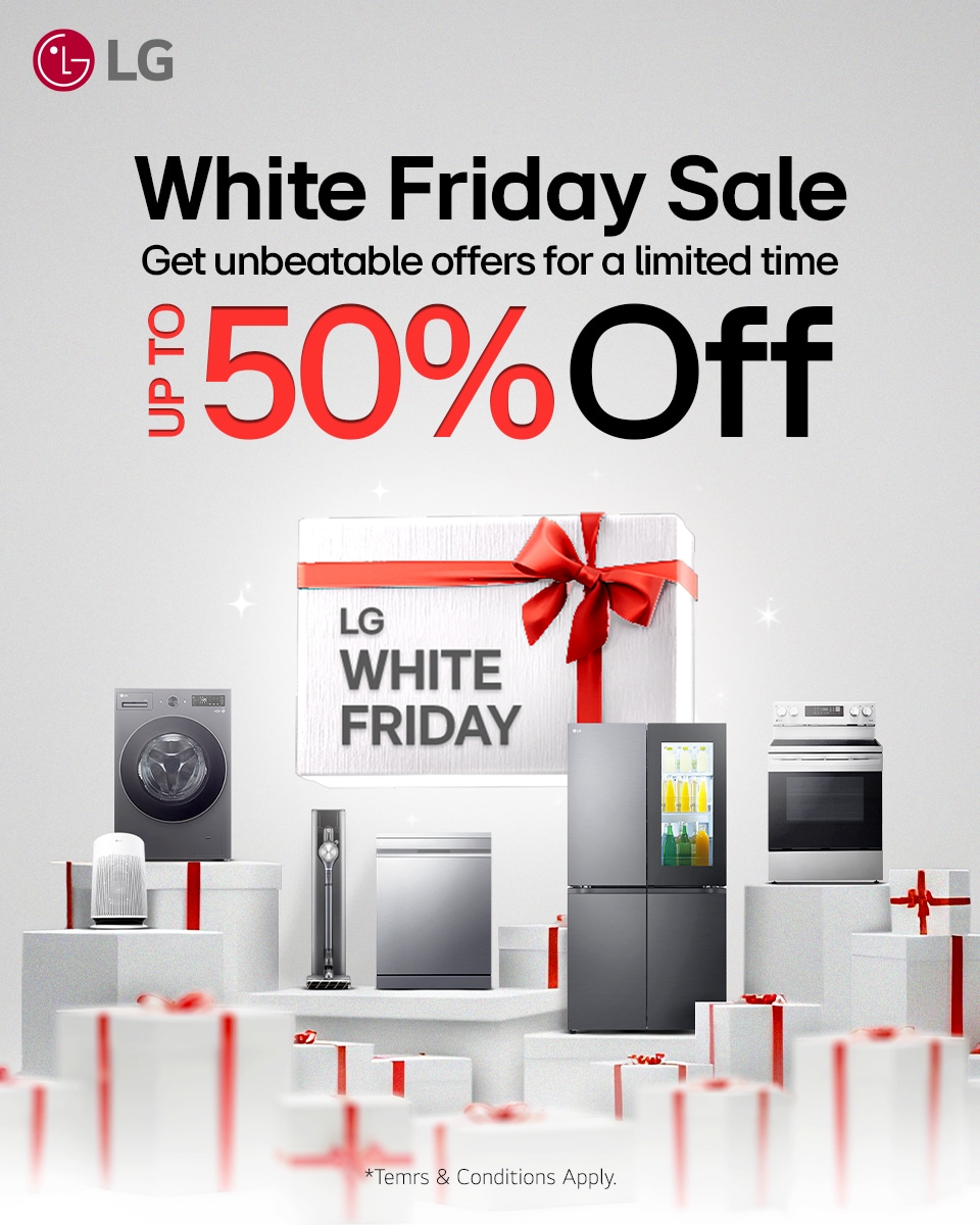 White Friday Home Appliances Sale | LG Washers, Refrigerators & More