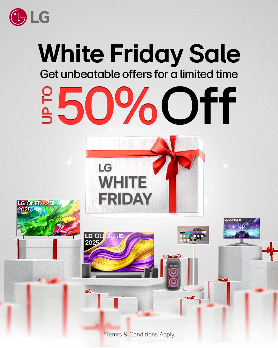 White Friday Electronics Deals | LG TVs, Soundbars & Monitors