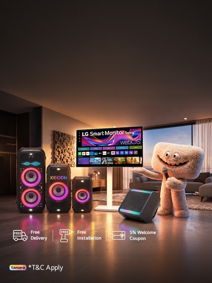 Bring XBOOM to Life with LG Smart Monitor Swing