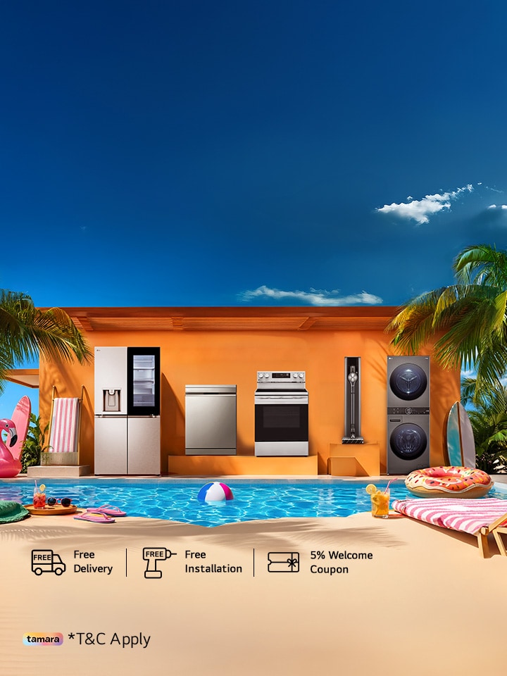 Refresh your summer with LG offers Up to 50% + Exclusive 15% discount