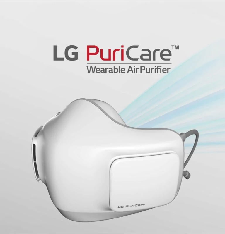 Masker lg puricare clearance wearable air purifier