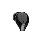 LG TONE Free FN7 True Wireless Bluetooth Earbuds with UVNano 99.9% Bacteria Free Wireless Charging Case, Wireless Headphones with Triple Microphones for Work/Home Office, IPX4 Water-Resistant, Black, Noise cancelling, HBS-FN7