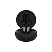 LG TONE Free FN7 True Wireless Bluetooth Earbuds with UVNano 99.9% Bacteria Free Wireless Charging Case, Wireless Headphones with Triple Microphones for Work/Home Office, IPX4 Water-Resistant, Black, Noise cancelling, HBS-FN7
