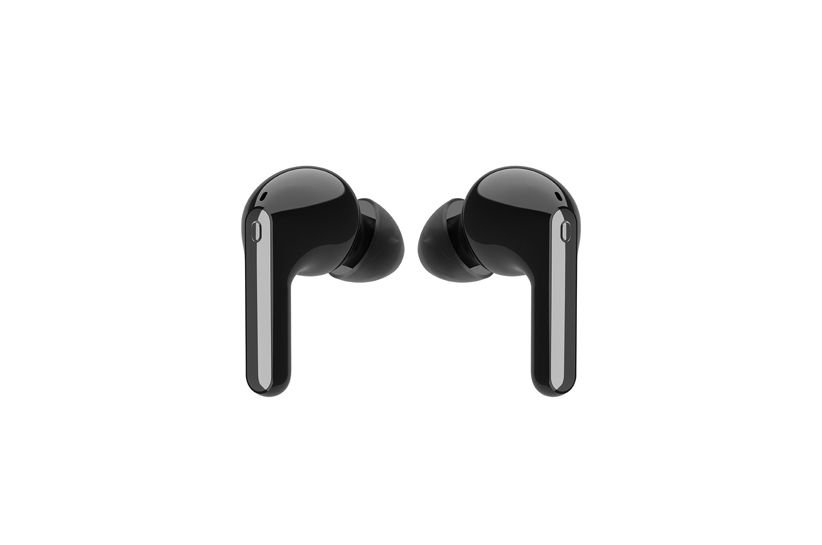 LG TONE Free FN7 True Wireless Bluetooth Earbuds with UVNano 99.9% Bacteria Free Wireless Charging Case, Wireless Headphones with Triple Microphones for Work/Home Office, IPX4 Water-Resistant, Black, Noise cancelling, HBS-FN7