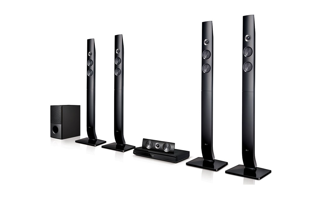 LG Home theater LHD756 5.1ch Surround system 4 Tallboy 1 200W