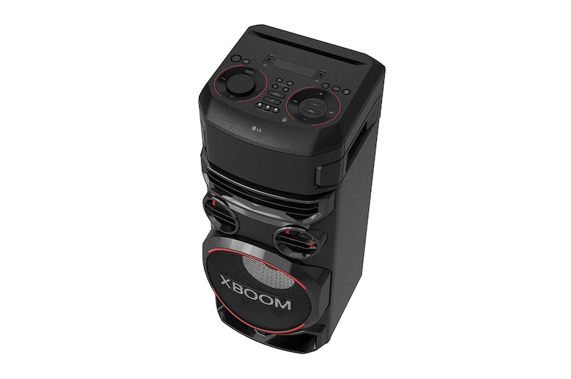 LG XBOOM RN7, Tweeter 2"x2, Mid 3"x2, Woofer 8", Super Bass Boost, Dual Bass Blast, Party Strobe, DJ App & DJ Pad, Karaoke Star & Vocal Sound control, Guitar Input, RN7