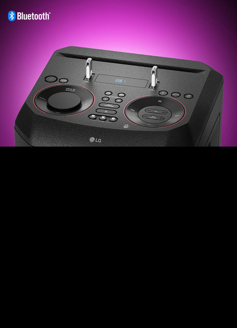 Torre de sonido LG XBOOM RNC7, Karaoke Star, Potenciador de bajos, Doble  salida de medios, DJ App y DJ Pad, Super Bass Boost, Multi Bluetooth